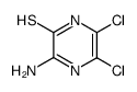 2-amino-5,6-dichloro-3-pyrazinethiol Structure