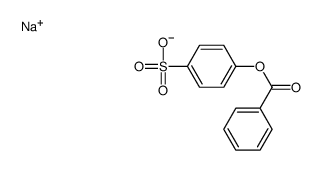 sodium benzoyloxybenzene-4-sulfonate Structure