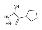 1H-Pyrazol-3-amine,4-cyclopentyl-(9CI) structure
