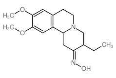 2H-Benzo[a]quinolizin-2-one, 3-ethyl-1,3,4,6,7,11b-hexahydro-9,10-dimethoxy-, oxime结构式