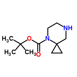 4,7-二氮杂螺[2.5]辛烷-4-甲酸叔丁酯结构式