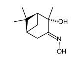 2α-hydroxy-2,6,6-trimethybicyclo[3.1.1]heptan-3-one oxime结构式