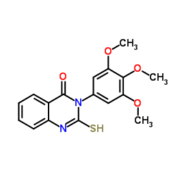 2-mercapto-3-(3,4,5-trimethoxyphenyl)quinazolin-4(3H)-one Structure