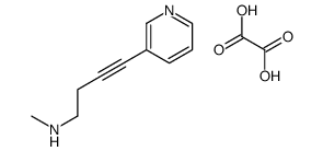N-methyl-4-pyridin-3-ylbut-3-yn-1-amine,oxalic acid Structure