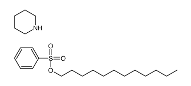 dodecylbenzenesulphonic acid, compound with piperidine (1:1) Structure