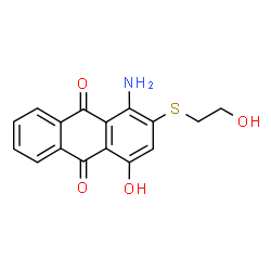 1-amino-4-hydroxy-2-[(2-hydroxyethyl)thio]anthraquinone Structure