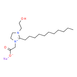 1-(carboxylatomethyl)-4,5-dihydro-3-(2-hydroxyethyl)-2-undecyl-1H-imidazolium, monosodium salt picture