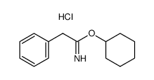 2-phenyl-acetimidic acid cyclohexyl ester, hydrochloride结构式