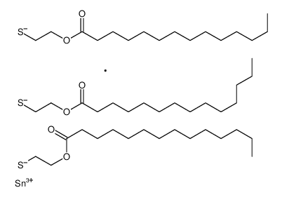 (methylstannylidyne)tris(thioethylene) trimyristate Structure