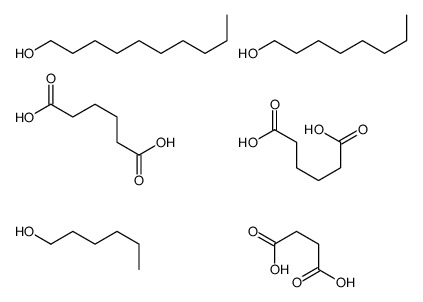 butanedioic acid,decan-1-ol,hexanedioic acid,hexan-1-ol,octan-1-ol结构式