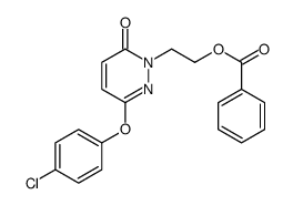 2-[3-(4-chlorophenoxy)-6-oxopyridazin-1-yl]ethyl benzoate结构式