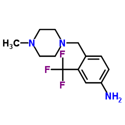 4-(4-Methylpiperazin-1-ylmethyl)-3-trifluoromethylaniline structure