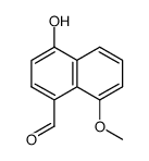 4-Hydroxy-8-methoxynaphthalene-1-carbaldehyde Structure