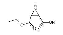 2-Aziridinecarboxylicacid,3-(aminocarbonyl)-,ethylester,(2R,3R)-rel-(9CI) structure