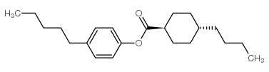 4-PENTYLPHENYL TRANS-4-BUTYL-CYCLOHEXANECARBOXYLATE Structure