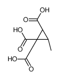 (2R,3R)-3-methylcyclopropane-1,1,2-tricarboxylic acid Structure