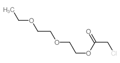 2-(2-ethoxyethoxy)ethyl 2-chloroacetate structure