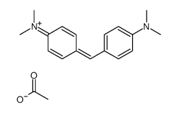 [4-[[4-(dimethylamino)phenyl]methylidene]cyclohexa-2,5-dien-1-ylidene]-dimethylazanium,acetate结构式