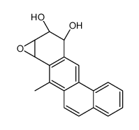 Benz(a)anthracene,8,9,10,11-tetrahydro-10,11-dihydroxy-8,9-epoxy-7-methyl-,anti Structure