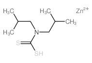 zinc,bis(2-methylpropyl)carbamodithioic acid结构式