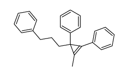 1,3-diphenyl-2-methyl-3-(3-phenylpropyl)cyclopropene结构式