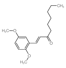 1-(2,5-dimethoxyphenyl)non-1-en-3-one structure