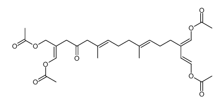 (6E,10E,15E)-1,16-Bis(acetyloxy)-2-[(acetyloxy)methyl]-14-[(E)-(acetyloxy)methylene]-6,10-dimethyl-1,6,10,15-hexadecatetren-4-one picture