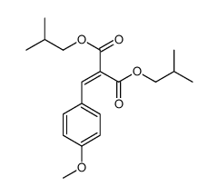 bis(2-methylpropyl) 2-[(4-methoxyphenyl)methylidene]propanedioate结构式