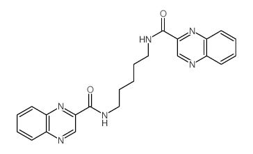2-Quinoxalinecarboxamide,N,N'-1,5-pentanediylbis-结构式