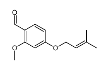 2-methoxy-4-[(3-methylbut-2-en-1-yl)oxy]benzaldehyde结构式