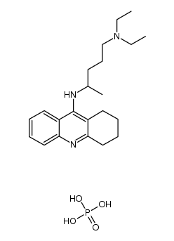 1-N,1-N-diethyl-4-N-(1,2,3,4-tetrahydroacridin-9-yl)pentane-1,4-diamine,phosphoric acid结构式
