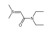 N,N-diethyl-2-(dimethylsulfuranylidene)acetamide Structure