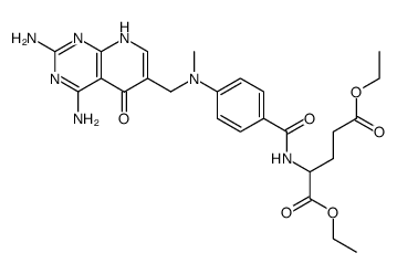 Diethyl N-[p-[[(2,4-Diamino-5-oxopyrido[2,3-d]-pyrimidin-6-yl)methyl]methylamino]benzoyl]-L-glutamate Structure