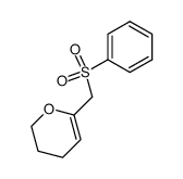 3,4-dihydro-6-[(benzenesulfonyl)methyl]-2H-pyran结构式