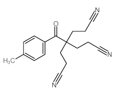 4-(2-cyanoethyl)-4-(4-methylbenzoyl)heptanedinitrile Structure
