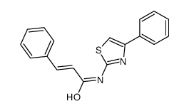 (2E)-3-Phenyl-N-(4-phenyl-1,3-thiazol-2-yl)-2-propenamide Structure