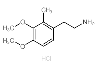 Benzeneethanamine, 3,4-dimethoxy-2-methyl-, hydrochloride(1:1) structure