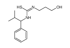 1-(3-hydroxypropyl)-3-(2-methyl-1-phenylpropyl)thiourea Structure