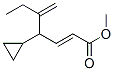 (E)-4-Cyclopropyl-5-methylene-2-heptenoic acid methyl ester结构式