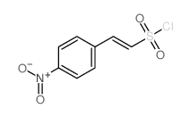 Ethenesulfonylchloride, 2-(4-nitrophenyl)- structure