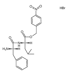 L-phenylalanyl-L-leucine p-nitrobenzyl ester hydrobromide Structure