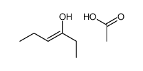 acetic acid,hex-3-en-3-ol结构式