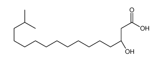 (3R)-3-hydroxy-15-methylhexadecanoic acid Structure