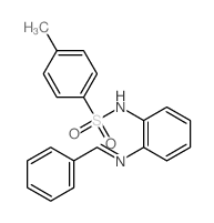 N-[2-(benzylideneamino)phenyl]-4-methyl-benzenesulfonamide结构式