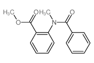 Benzoic acid,2-(benzoylmethylamino)-, methyl ester structure