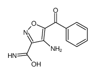 4-amino-5-benzoyl-1,2-oxazole-3-carboxamide结构式