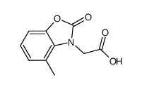 (4-methyl-2-oxo-benzooxazol-3-yl)-acetic acid结构式