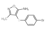 5-Isoxazolamine,4-[(4-bromophenyl)thio]-3-methyl-结构式