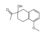 1-(2-hydroxy-5-methoxy-3,4-dihydro-1H-naphthalen-2-yl)ethanone结构式