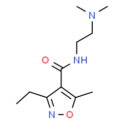 4-Isoxazolecarboxamide,N-[2-(dimethylamino)ethyl]-3-ethyl-5-methyl-(9CI)结构式